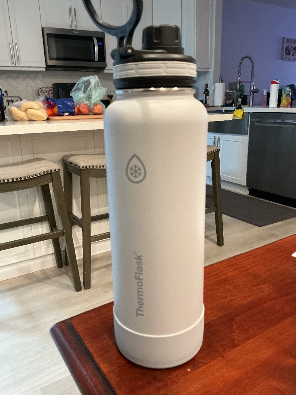 Thermoflask light Gray 40 oz personalized “nana” never used great condition
